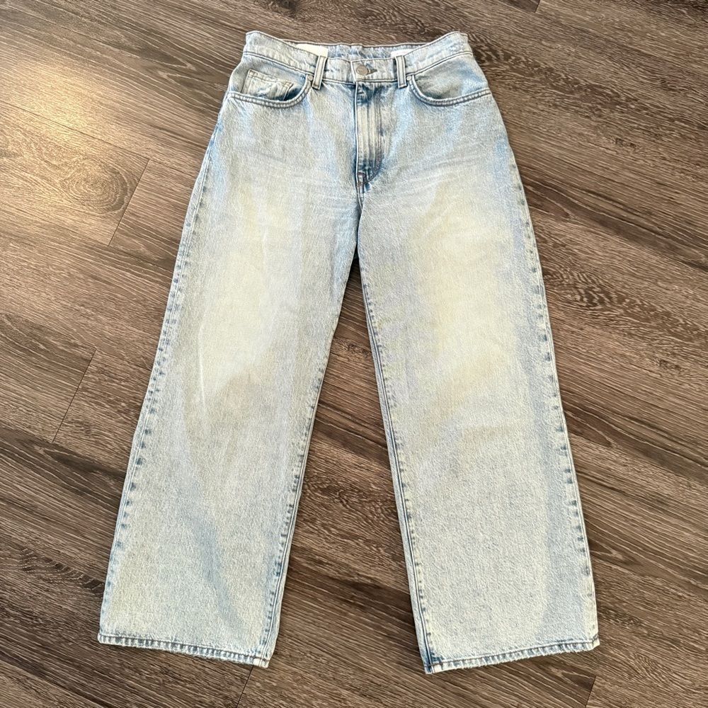 Baldwin Cropped Wide Leg Jeans